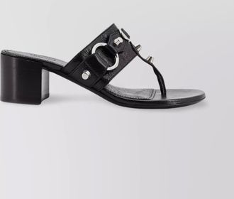 Balenciaga leather heeled sandals