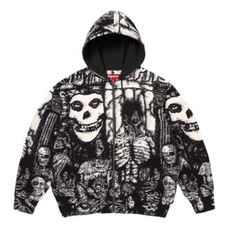 SUPREME x The Misfits SS26 Zip Up Hooded Sweater Black SUP-SS26-153-BLK
