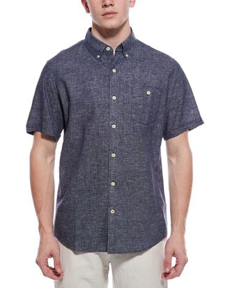 Weatherproof Vintage Weatherproof Vintage Linen-Blend Mixy Solid Shirt