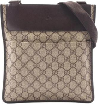 Gucci Pre-owned Shoulder Bag - Dames - Vintage Schoudertas - Beige - ONE Size - Leer - Vintage