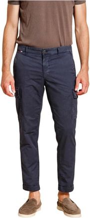 Mason's Chile Cargo Broek - Heren - Slim Fit Broeken - Blauw - 4XL - Katoen - Broeken