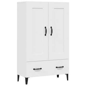 vidaXL Aparador De Madera Contrachapada Blanco 70x31x115 Cm Vidaxl