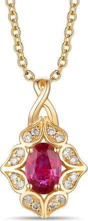 Le Vian Passion Ruby Pendant set in 14K Honey Gold