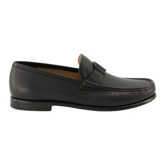 Ferragamo Loafers, male, Black, Size: 11 US Leather Loafers
