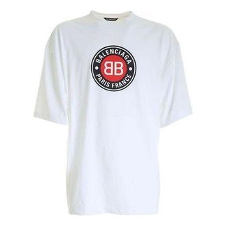Balenciaga Double B Logo Printing White 641614TJV769000