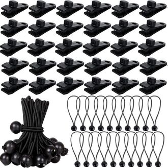 OEM Pince De Fixation - Tendeur &Eacute;lastique - Pour B&acirc;che Auvent Housse Piscine - 60 Pi&egrave;ces