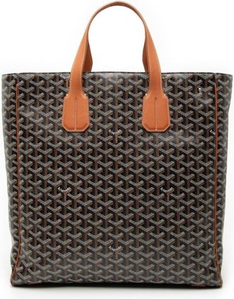 Goyard Black Brown Pvc Leather Tote Bag (Pre-Owned)