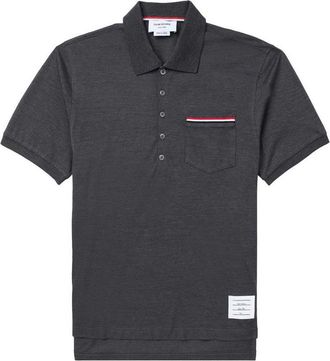 Thom Browne Rwb Cotton Polo Shirt