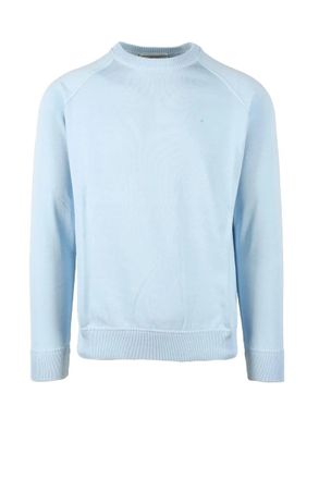 FILIPPO DE LAURENTIIS Cotton Sweater - Aqua