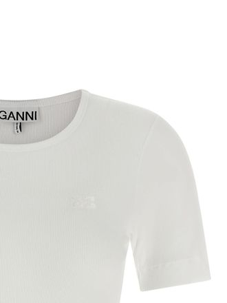 Ganni Ganni Organic Cotton Womens T-Shirt