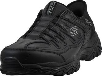 Skechers Mens Afterburn M fit Grill Captain, Black/Black, 7 UK X-Wide