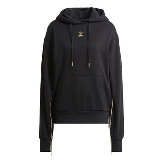 adidas (WMNS) adidas Logo Hoodie Black HG6654