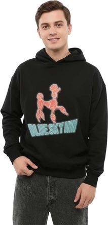 Blue Sky Inn Black Graphic Logo Hoodie