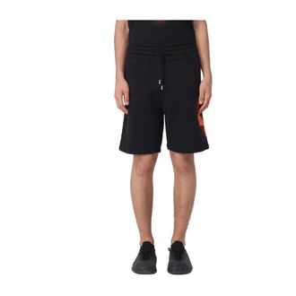 Marcelo Burlon Sporty Shorts - male - Marcelo Burlon - Casual Shorts - Black - XL - Shorts