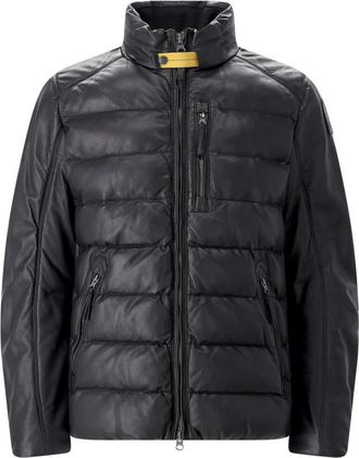 Parajumpers Giacca in pelle trapuntata - - Jackets - Uomo - Nero - M
