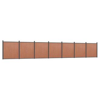 Berkfield Home Fence Panel Brown 1218x186 cm WPC