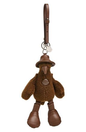 Moncler Duck Key Ring in Dark Chocolate at Nordstrom
