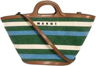 Marni Pre-owned Tropiclia Cotton Canvas Handbag - Dames - Vintage Shopper - Veelkleurig - ONE Size - Katoen - Vintage