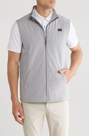 Travis Mathew Top of the Line Front Zip Vest in Heather Sleet at Nordstrom Rack, Size Xxx-Large