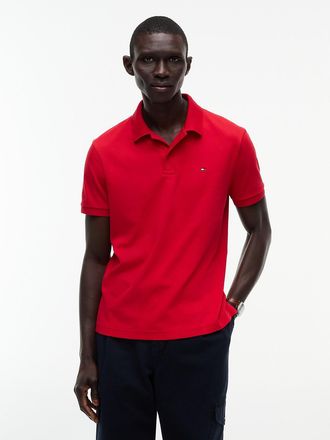 Tommy Hilfiger Mens Regular Fit Smooth Cotton Polo - Medium Red - XXL