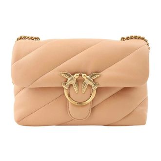 Pinko Shoulder Bags, female, Pink, Size: ONE SIZE Love Puff Classic Cl Sheep Nap