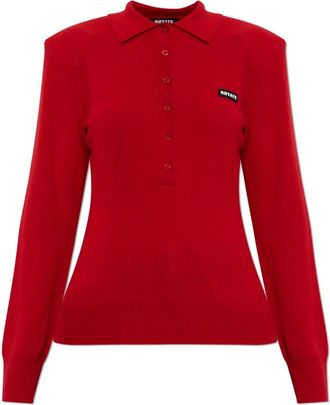 Rotate ROTATE Birger Christensen - Polo de Manga Larga de Lana - Knitwear - Mujer - Rojo - S