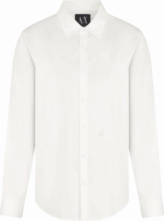 A|X Armani Exchange Mens Classic Slim Fit White Shirt - Size: Regular/36