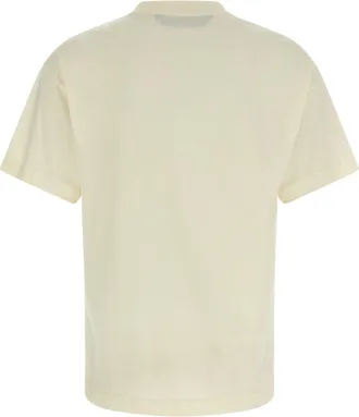 Palm Angels Logo-Print Cotton T-Shirt - White