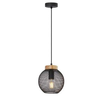 Globo Lighting L&aacute;mpara Colgante - Pablo - Negro - Metal - &Oslash; 20cm - E27