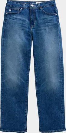 AG - Adriano Goldschmied Brinley Mid-Rise Straight Cropped Jeans