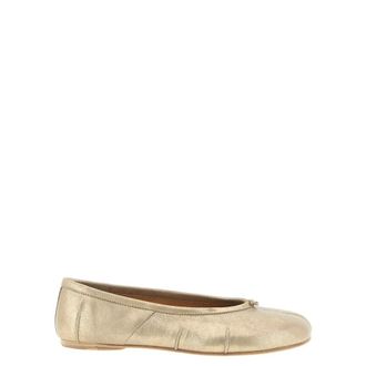 Maison Margiela Schoenen, Dames, Geel, 38 EU, Leer, Tabi New Ballerina