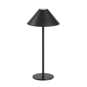 Forlight Sirina - L&aacute;mpara Port&aacute;til Led Interior Y Exterior. L&aacute;mpara De Mesa Carga Inal&aacute;mbrica Aluminio Negro Luz C&aacute;lida 3000k - Forlight