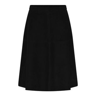 Bruuns Bazaar SuedaBBIrene Gonna in Camoscio - - Skirts - Donna - Nero - L
