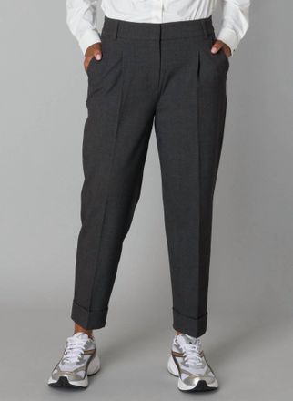Yest Womens Ofelia Trouser Pants In Antra/melange