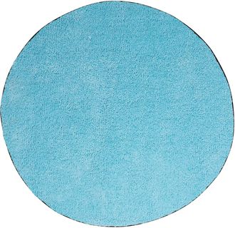 Beliani Beliani - Alfombra De Pelo Largo Azul 140 Cm Redonda Turquesa Moderna Demre