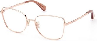 Max Mara Rose Gold Mm5074 Metal Glasses