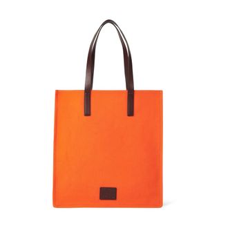 Paul Smith Tote Bags, male, Orange, Size: ONE SIZE Cotton Logo Concertina Tote Bag