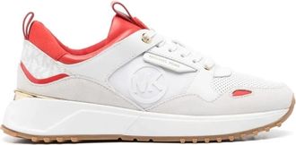 Michael Kors Theo Trainers - Dames - Sneakers - Wit - 40 EU - Leer - Schoenen