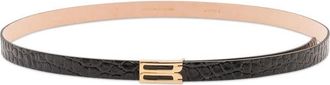 Victoria Beckham Micro Dorian Riem - Dames - Riemen - Zwart - 90 CM - Leer - Accessoires