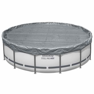 Bestway Cubierta Para Piscina 1 &Oslash;3,05 M Redondo Poli&eacute;ster Gris For Bestway