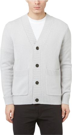 Paolo Pecora Cardigan A048F0068778 - Heren - Vesten - Grijs - S - Wol - Truien & Vesten