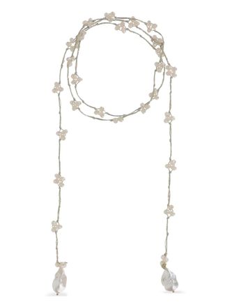 Mela Collana con decorazione - Bianco