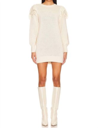Cleobella Danielle Sweater Dress In Ivory