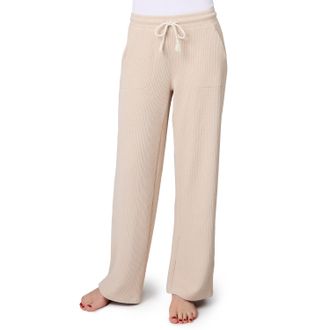 Free Country Womens Ripple Knit Long Wide Leg Pant