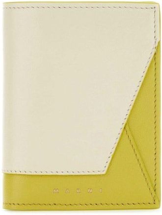 Marni colour-block wallet - women - Calf Leather - One Size - Neutrals