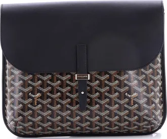 Goyard Coursier Messenger Bag Coated Canvas and Leather