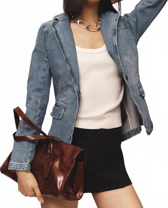 Dear John Denim Minah Blazer In Light Denim