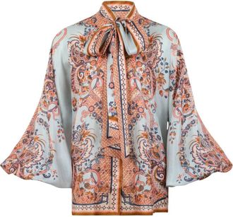Zimmermann Aster Strikblouse - Dames - Overhemden - Veelkleurig - M - Overhemden