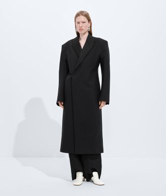 Bottega Veneta Splittable Wool and Mohair Coat - Black - Women - 40
