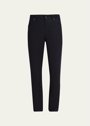 Ermenegildo Zegna Mens Wool and Cashmere Flannel Five-Pocket Pants